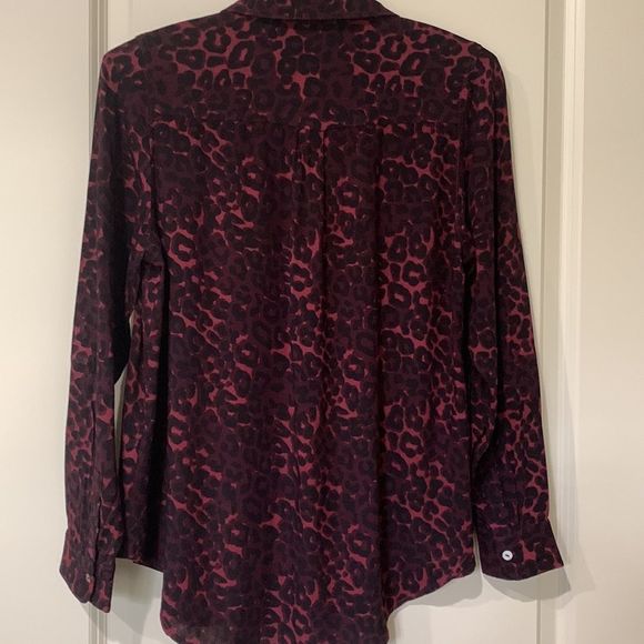 Intro PM Long Sleeve Leopard Print Blouse - Picture 6 of 6